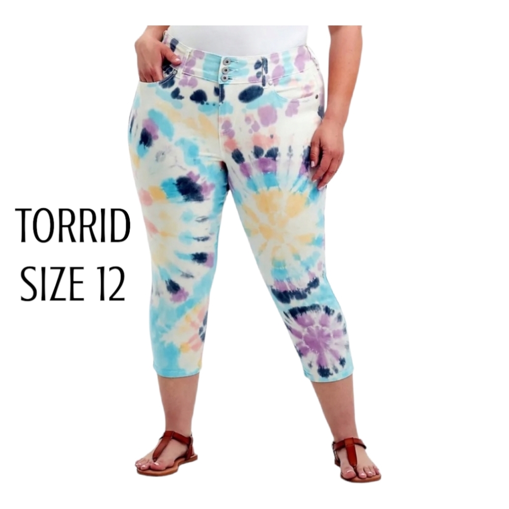 TORRID Tie Dye Crop Jegging